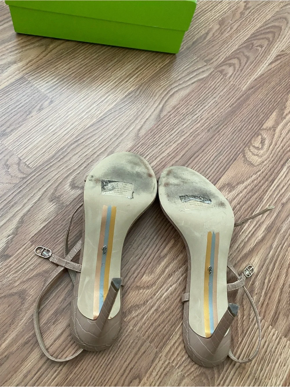 Sam Edelman Strappy Nude High Heel Sandals
